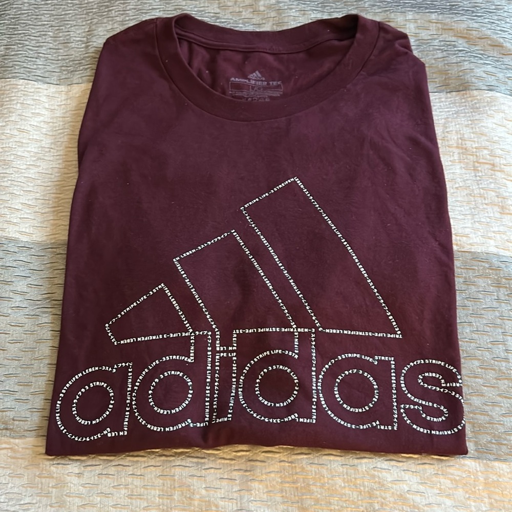 Adidas Burgundy Tshirt